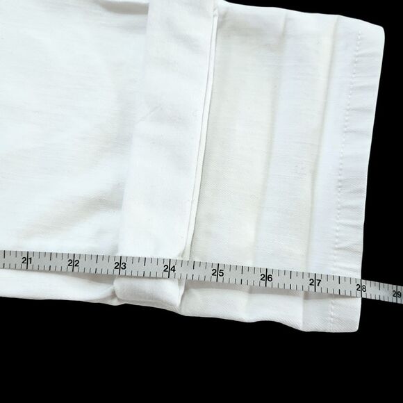 J. Jill Slim Boyfriend White Denim Straight Leg Jeans Women's Size 12 Petite - Picture 12 of 12